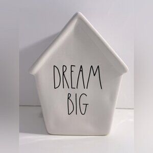 Rae Dunn White 'dream Big' House Decor Piggy Bank